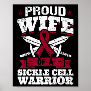 Poster Esposa Orgulhosa De Um Guerreiro De Células Falsif