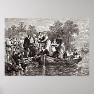 Pôster Esposas para os colonos em Jamestown