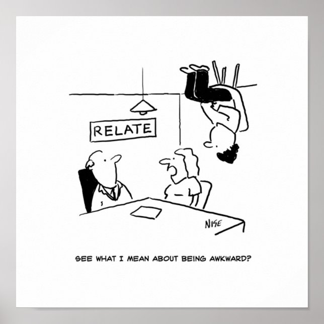 Pôster Esposo estranho sentado no teto (Frente)