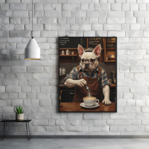 Poster Espresso Hound: Frenchie sobre o serviço Brew