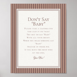 Poster Espresso Martini Baby Brewing Baby Shower Game
