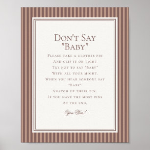 Poster Espresso Martini Baby Brewing Jogo de Chá de Bebê