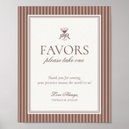 Poster Espresso Martini Love Brewing Wedding Favors Sign