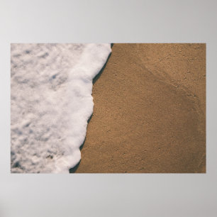 Poster Espuma marinha na areia