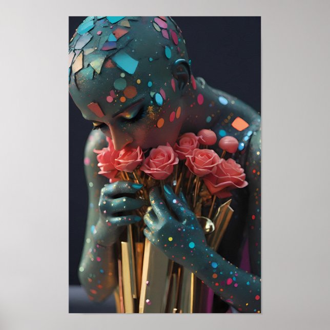 Poster Espumante, Amante Deusa - Ken Gage Art (Frente)