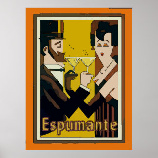 Pôster Espumante, Vinhos espumantes,