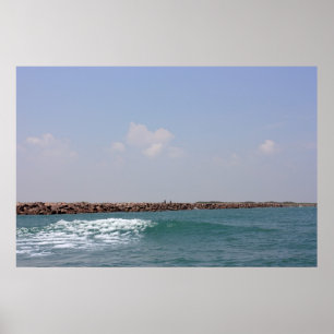 Poster espumoso da onda