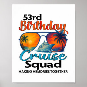 Poster Esquadra de cruzeiro de aniversário de 53 anos Ami