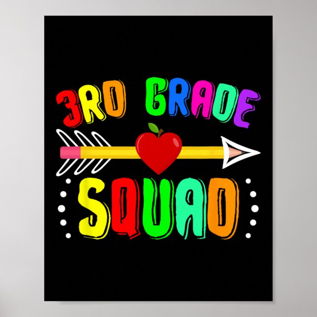 Poster Esquadrão da 3ª Série de Volta às Aulas Professor  (Frente)