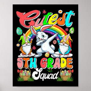 Poster Esquadrão da 5ª Série Mais Sortudo Gnomos Dabbing 