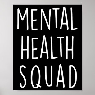 Poster Esquadrão Da Saúde Termina A Saúde Mental Estigma