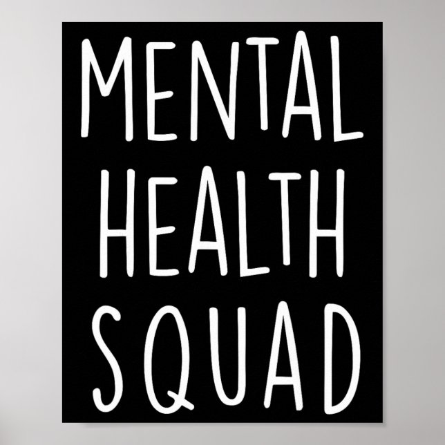 Poster Esquadrão Da Saúde Termina A Saúde Mental Estigma  (Frente)