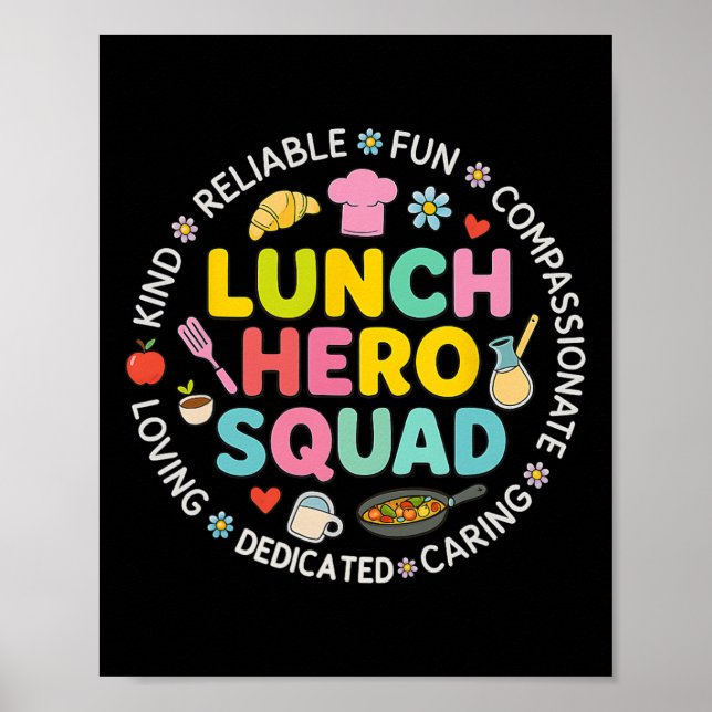 Poster Esquadrão da Senhora do Almoço Herói do Almoço Pré (Frente)