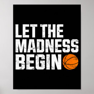 Poster Esquadrão de amantes de basquete vintage loucos de