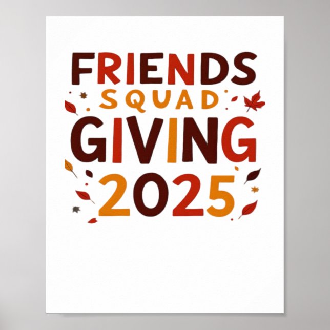 Poster Esquadrão de Amigos que dá outono de 2025 - Queda  (Frente)