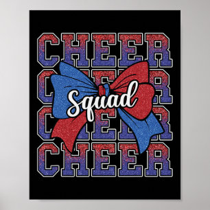 Poster Esquadrão de Animação Arco Azul Vermelho Esporte C