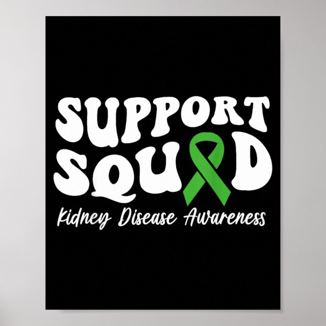 Poster Esquadrão de Apoio à Doença Renal Faixa Verde (Frente)