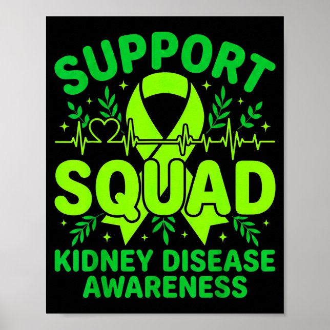Poster Esquadrão de Apoio à Doença Renal Faixa Verde (Frente)