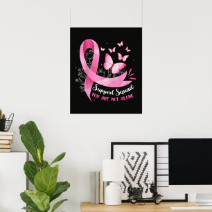 Poster Esquadrão de Apoio ao Câncer de Mama Você Não Está