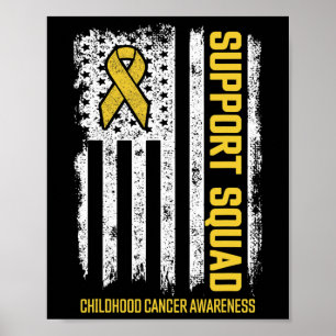 Poster Esquadrão de Apoio ao Câncer Infantil Conscientiza