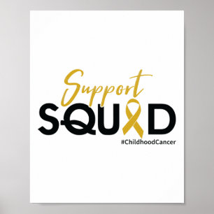 Poster Esquadrão de Apoio - Conscientização do Câncer Inf