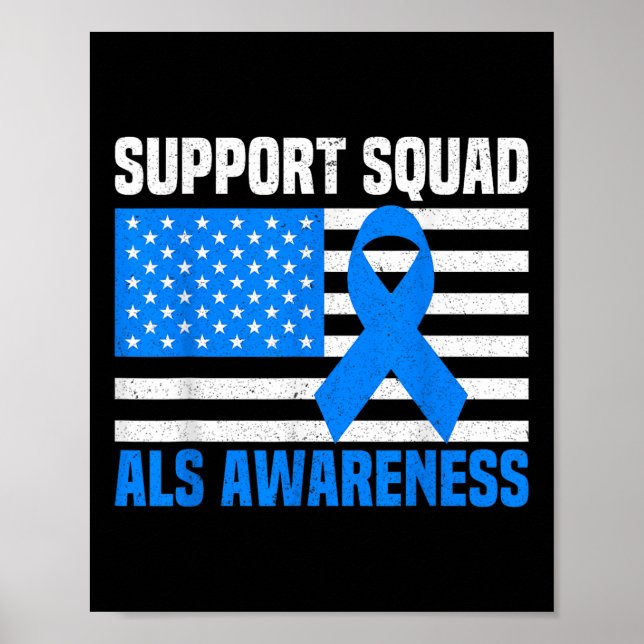 Poster Esquadrão de Apoio e Consciência Mês Americano Fla (Frente)