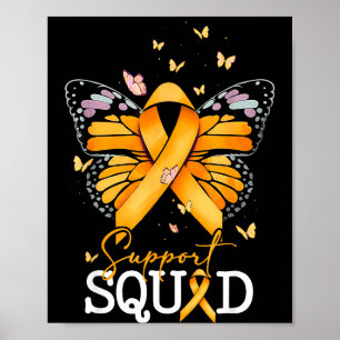 Poster Esquadrão de Apoio Fita Laranja Esclerose Múltipla