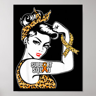 Poster Esquadrão de Apoio Fita Laranja Esclerose Múltipla