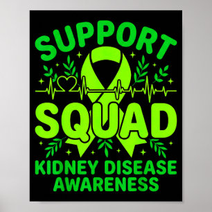 Poster Esquadrão de Apoio Fita Verde Doença Renal
