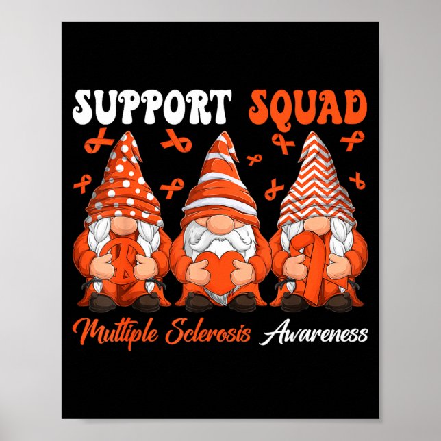 Poster Esquadrão de Apoio Gnomos Esclerose Múltipla Com L (Frente)