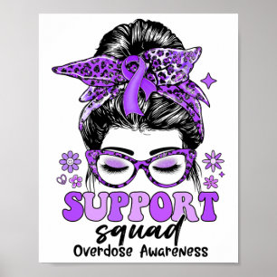 Poster Esquadrão de Apoio Groovy Coque Desarrumado Mulher