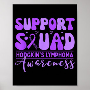 Poster Esquadrão de apoio Groovy linfoma de Hodgkin lavan