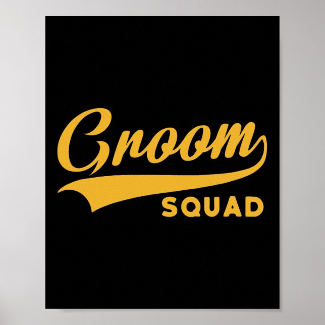 Poster Esquadrão de Bachelores - Casamento (Frente)