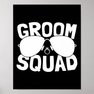 Poster Esquadrão de Bachelores do Grupo de Escadas do Gro