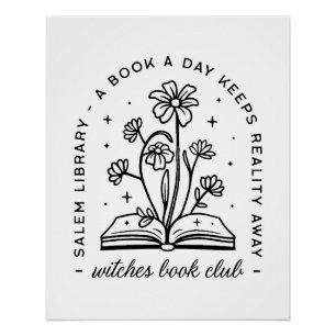Pôster Esquadrão de bruxas do clube de amantes de livros