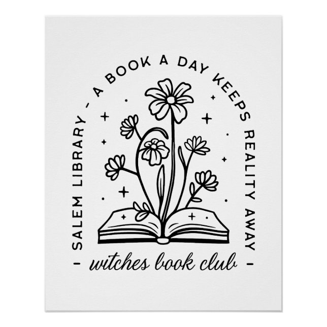 Pôster Esquadrão de bruxas do clube de amantes de livros (Frente)