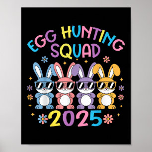 Poster Esquadrão De Caça De Ovos 2025 Família Bunny Felz