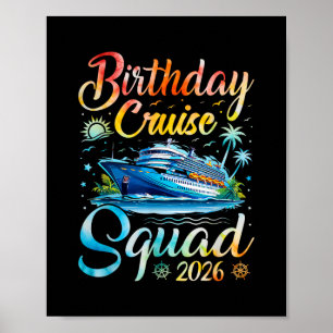 Poster Esquadrão de Cruzeiro de Aniversário 2026 Festa de