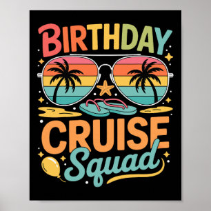 Poster Esquadrão de Cruzeiro de Aniversário Reunião de Fé