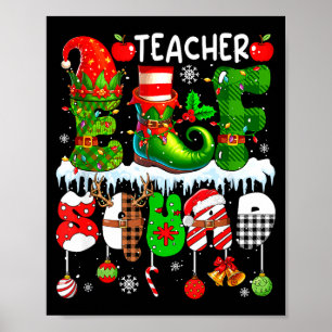 Poster Esquadrão de Elfo Professor Xmas Chapéu de Elfo Co