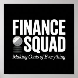 Poster Esquadrão de Finanças – Fazendo Sentido de Tudo
