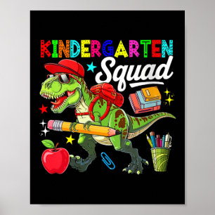 Poster Esquadrão de Jardim de Infância Feminino de Volta