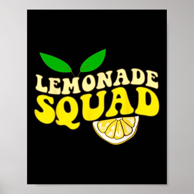 Poster Esquadrão De Limonada Engraçado Pelo Stand Boss Le (Frente)
