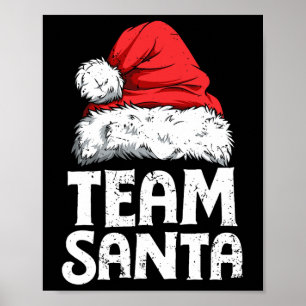 Poster Esquadrão de Natal do Papai Noel Família Pijamas C