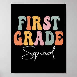 Poster Esquadrão De Primeiro Grau - Vintage - 1º Dia O