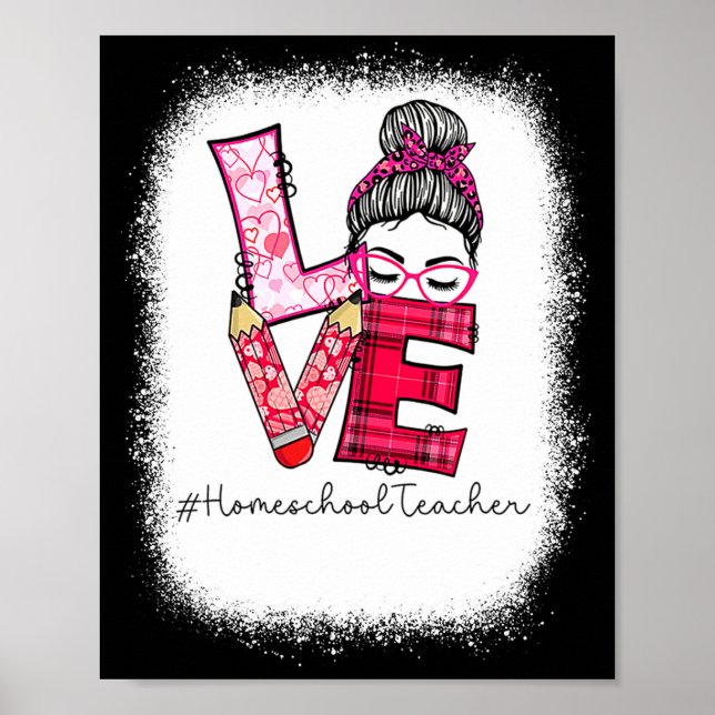 Poster Esquadrão de Professoras de Homeschooling Love Mes (Frente)