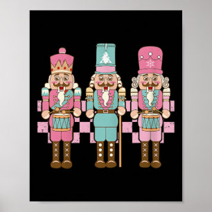 Poster Esquadrão de quebra-nozes rosa vintage para mulher