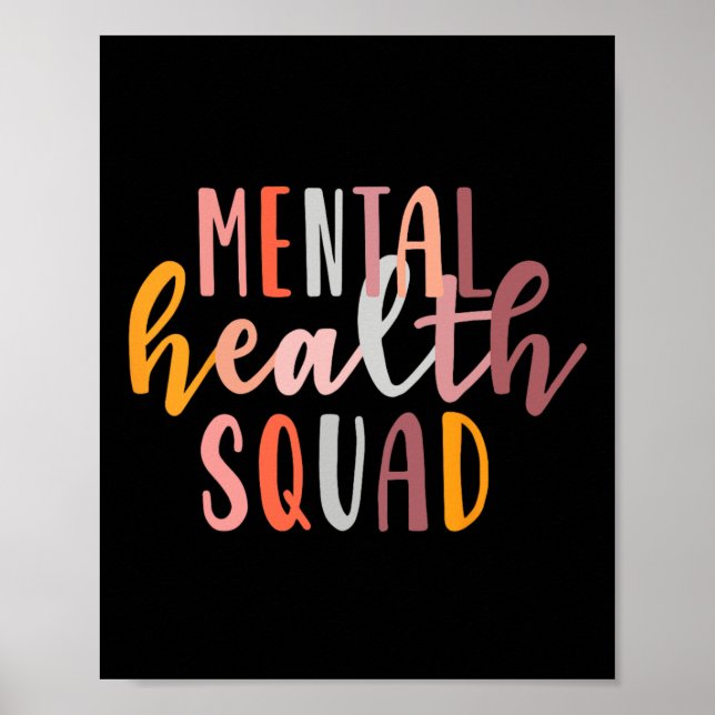 Poster Esquadrão De Saúde Mental Termina A Saúde Mental E (Frente)