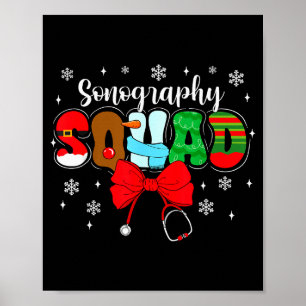 Poster Esquadrão de Sonografia Arco Estetoscópio Papai No
