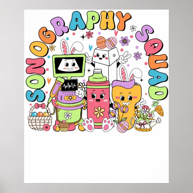 Poster esquadrão de sonografia dia de st patrick, retrô,  (Frente)